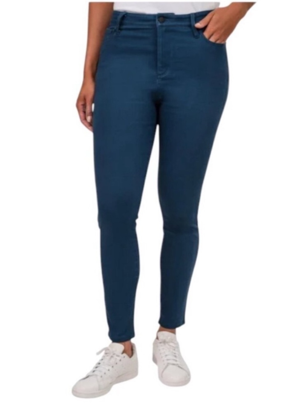 NWT United Colors of Benetton High Rise Pants Blue 14